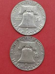 1963 & 1963-D Franklin Half Dollars