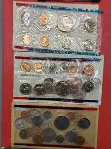 (3) US Mint Sets--1972, 1989 & 1990 in OGP