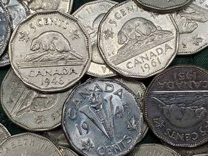 65 Early Canada Nickels, including 53 dodecagonal & 12 Pre-1946
