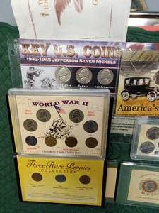 Misc. Lot--Includes (7) 35% Silver War Nickels, a 90% Silver Dime, Westward Series Nickel Set and more--see photos