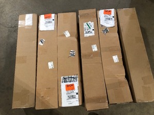 lot 21 image: Lot of  Dimex 36 in. x 48 in. Clear Office Chair Mat with Lip for Hard Floors   Customer Returns See Pictures
