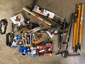 lot 36 image: Lot of Assorted Hand Tools and Hardware Various Models and Conditions Customer Returns See Pictures