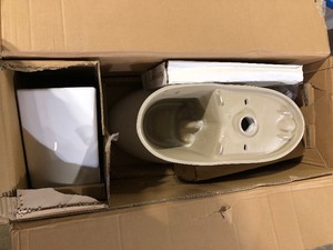 lot 46 image: Niagara Stealth Stealth 2-Piece 0.8 GPF Ultra-High-Efficiency Single Flush Elongated Toilet in White, Seat Included