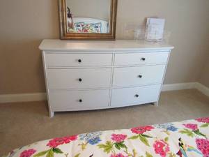 lot 11 image: PotteryBarn  Chloe 6-Drawer Dresser (62) in white