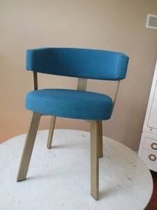 lot 31 image: 4 Custom  Upholstered Brass Chairs  Gabberts
