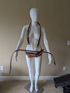 lot 201 image: All Leather name brand belts  Sz 36 (women)