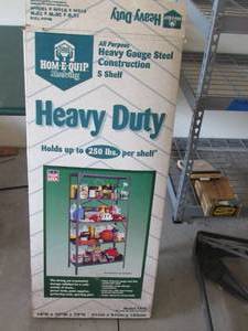 lot 117 image: Heavy Duty Steel Shelf in box