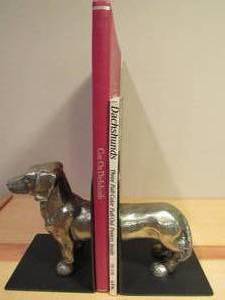 lot 144 image: dachshund Bookends (brass)