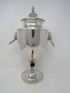 lot 148 image: English Silver TeaCoffee Urn