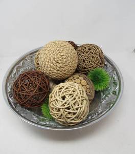 lot 5 image: Lenox Metallic Glazed Bowl with spheres