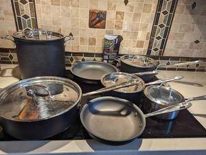 lot 176 image: ALL Clad Cookware  8 Pieces