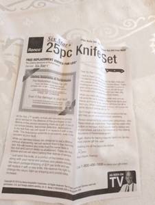 lot 179 image: NIB 25 piece knives