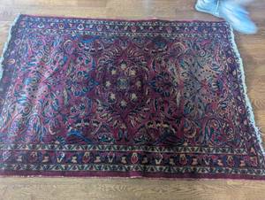 lot 196 image: Antique Area rug  cleaned