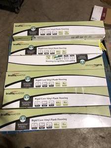 7 Boxes of  TrafficMaster Dewey Ridge 6MIL X 6in. W X36 in. L Customer Returns See Pictures