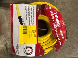 Husky 38 in. x 100 ft. Hybrid Air Hose    Customer Returns See Pictures
