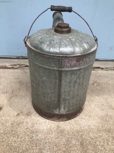 lot 217 image: Vintage Galvanized Steel Gas Can