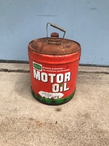 lot 219 image: Vintage Farm-Oyl Motor Oil Can