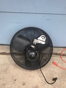 lot 221 image: Dayton 18 Diameter Air Circulating Oscillating Wall Mount Fan