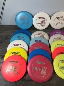 lot 255 image: Lot of 35 INNOVA Disc Golf Frisbees