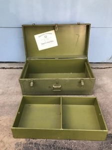 lot 271 image: Vintage US Military Foot Locker