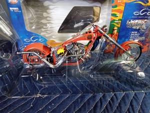 lot 29 image: 2004 American chopper series Fire Bike die cast (Made with over 75 parts)