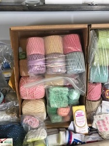 lot 356 image: Lot of Sewing-Knitting-Craft Material  & More