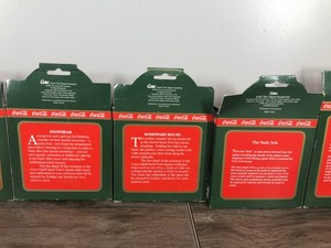 lot 359 image: Lot of 7 Coca Cola Town Square Collectible Figurines in Original Boxes