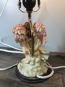 lot 367 image: Angel Lamp, Ocean Decor Lamp & Metal Lamp Shade