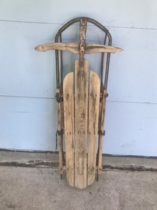 lot 397 image: Vintage Champion Metal Rail Sled