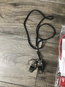 lot 477 image: Fishing Reels - Locks - Dog Whistle - Boot Ice Cleats - Boot Laces - 50 lb Fish Scale - Vintage Hand Fishing Spool & More