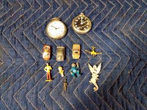 lot 188 image: Micro cars, pocket watches, and mini characters
