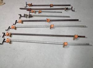 lot 165 image: 8 furniture clamps
