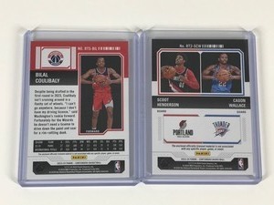 lot 564 image: Lot of 2 Collectible Basketball Cards - Scoot HendersonCason Wallace - Bilal Coulibaly