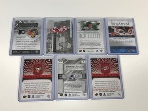lot 580 image: Lot of 7 Hockey Cards - Morgan Frost - Simon Edvinsson - Kirill Kaprizov - Nikita Zadorov & More