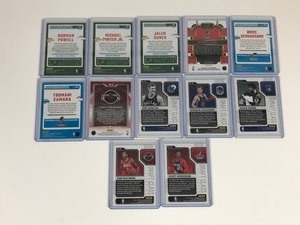 lot 584 image: Lot of 12 Collectible Basketball Cards - Dirk Nowitzki - Julius Erving - Cam Whitmore - Amen Thompson & More