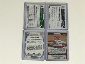 lot 586 image: 4 - Shohei Ohtani Collectible Baseball Cards
