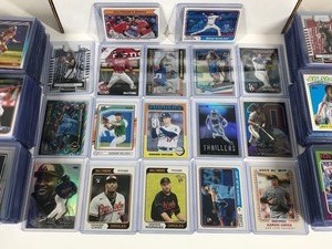 lot 589 image: Approximately 360 Collectible Cards - All in Top Loaders - Loaded with Stars - Baseball-FootballBasketball-Hockey & More
