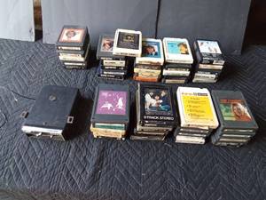 lot 130 image: 8 tracksm and 8 track auto player