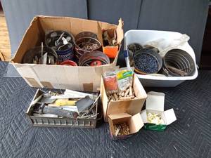 lot 111 image: 2 boxes of hardware
