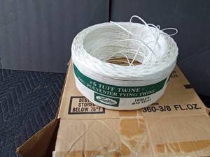 lot 102 image: Partial roll of polyester tying twine