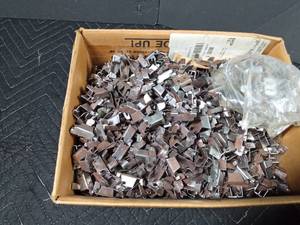 lot 100 image: Box of upholstery clips