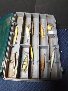 lot 52 image: Magnum Plano double sided tackle box of tackle