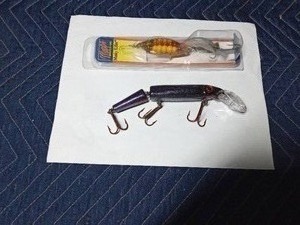 lot 46 image: 2 wooden musky lures