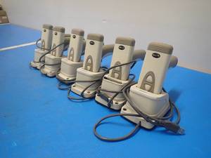 lot 67 image: Lot of 6 Code CRA-A104_02 Barcode Scanner with Charging Docks