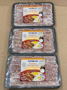 lot 23 image: Lot of 3 Food Lion Breakfast Sausage Links with Maple Syrup - 12 Oz Each