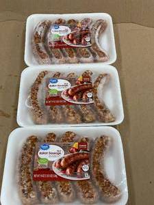 lot 24 image: Great Value Hot Italian Sausage Pack - Lot of 3