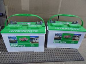 2 - Interstate Batterys, Marine  RV Deep Cycle