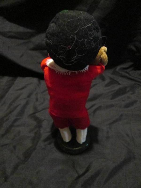 Authentic Byers Choice LTD child with Teddy bear and candy cane Caroler Doll