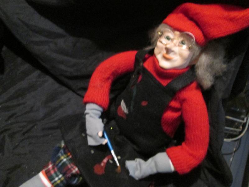Vintage Christmas Art Teacher Decorative doll