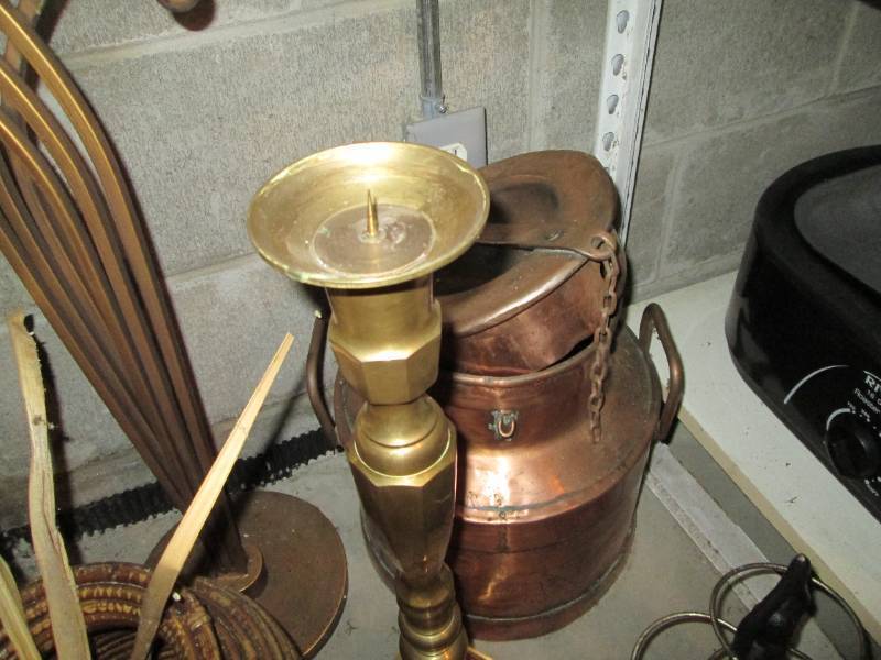 Wood, Wicker, Copper and Brass tone Vases, Vessels and other home decor
